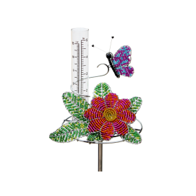 Rain Gauge, Flower 6''x5''x6''