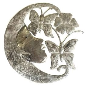 Crescent Moon and Butterflies 23''x18''