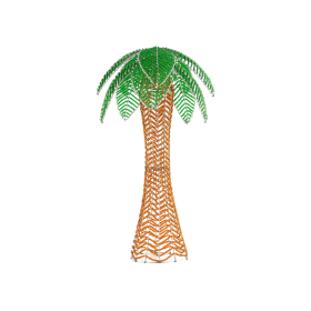 Palm Tree, Lg 10''x10''x14''