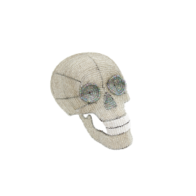 Lamp, Crystal Skull 8''x6''x6''