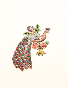 Painted Perching Peacock 17''x10''