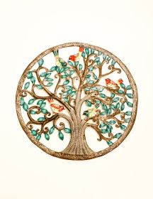 Painted Tree Menagerie 23"x23"