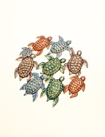 Painted Turtles of Many 16''x16''