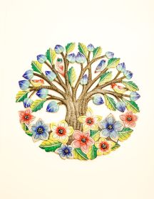 Painted The Floral Tree 23"x23"