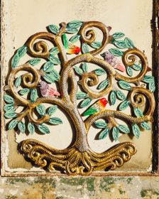 Painted Songbird Tree 15''x15''