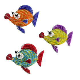 Button Fish, Asst 5''x1.5''x3.75'