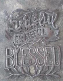 Thankful Grateful & Blessed 15''x23''