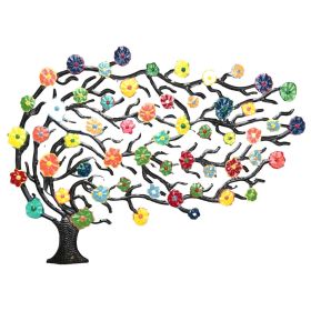 Painted Colorful Blowing Tree 23''x32''