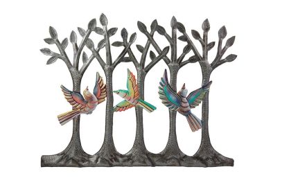 Painted Bird Forest 17"x14"