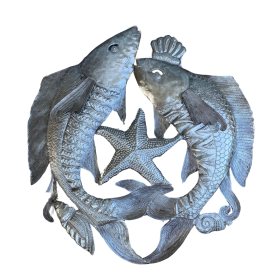 Celestial Fish Dance 23"Lx23"W
