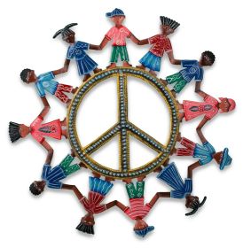 Painted Children of Peace 23''x23''