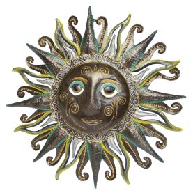 Painted Polar Sun Face 23''x23''