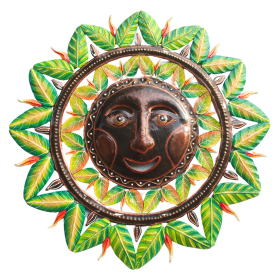 Painted Verdant Sun 23''x23''
