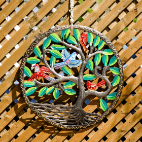 Painted Easy Breezy Tree 17.5''x17.5''