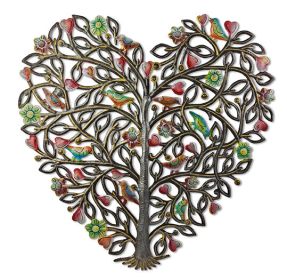 Painted Heart Tree 23''x23''