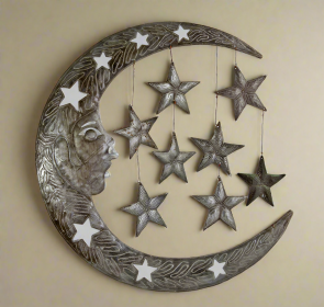 Moon and Stars Sky 23''x23''