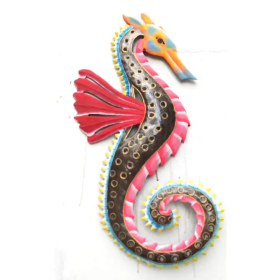 Painted Vibrant Seahorse 3''x7''