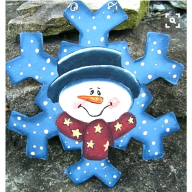 Painted Snowflake 4''x4''