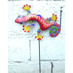 Painted Red Gecko 2.5'x7''on18''