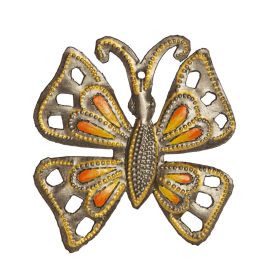 Orange Butterfly Ornament 5''x5''