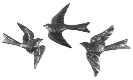 Flock of Birds -Set of 3 11"x12"
