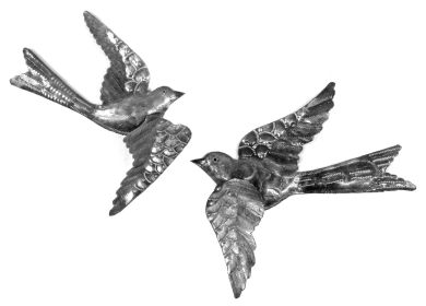 3D Flock of Birds -Set Of 2 11"x12"