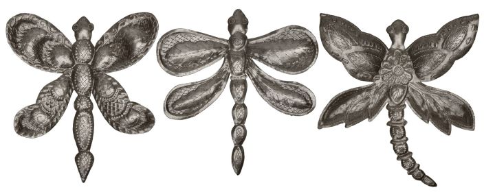 Dragonflies-Set Of 3 9"x11"
