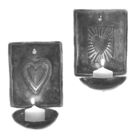 Heart Sconce 4''x6''x3''