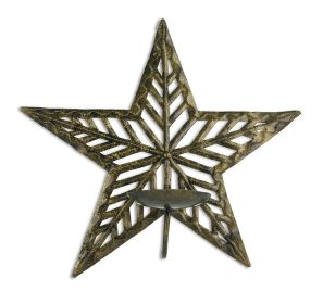 Painted Star Sconce 12"x12"  