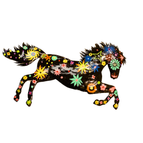 Vivid Mustang 15''x9''