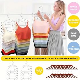 8-Layer Space-Saving Stainless Steel Underwear & Bras Organizer Hanger - Polished Metal Clothes Hanger with Anti-Slip Design
