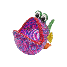 Big Mouth Fish, (1) 11''x7''x8.25'' (Color: Fuschia)