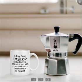 Ceramic Coffee Cup (Option: White pastor gift)