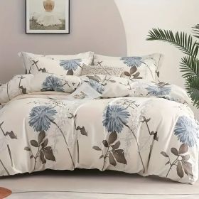 Elegant Floral Comforter Set (Option: Twin)