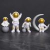 4pcs Small Creative Astronaut Ornaments; Desktop Ornaments; TV Cabinet Ornaments