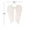 1pc Bohemian Angel Wings Tapestry Pendant with Long Tassels - Hand Woven Dream Catcher Wall Hanging for Weddings, Offices, and Bedrooms