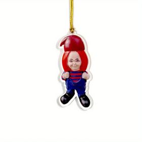 1pc Halloween Decor Horror Movie Character Sculpture Car Hanging Pendant Horror Decoration Funny Pendant Car Dwarf Pendant (Model: D)
