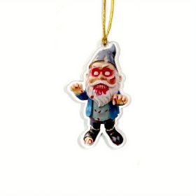 1pc Halloween Decor Horror Movie Character Sculpture Car Hanging Pendant Horror Decoration Funny Pendant Car Dwarf Pendant (Model: F)