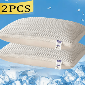 Cooling Breathable Tofu Pillows (Color: grey)