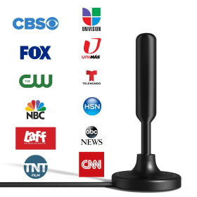 5600Miles Upgraded TV Antenna HDTV Amplified Digital 4K 1080P Long Range Indoor (Antenna Power Gain: 25dBi (Self Adhesive Type))