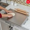 Stainless Steel Cutting Board for Kitchen - Large 304 Chopping Boards, Suitable for Meat Vegetables Bread and Baking,Kitchen Accessories,