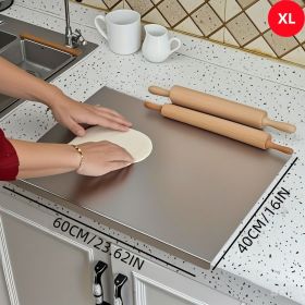 Stainless Steel Cutting Board for Kitchen - Large 304 Chopping Boards, Suitable for Meat Vegetables Bread and Baking,Kitchen Accessories, (size: 40CM*60CM)