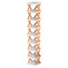 9Tier Narrow Entryway Shoe Rack Free Standing Vertical Shoe Organizer Plastic Shoes Storage Shelf Closet Hallway